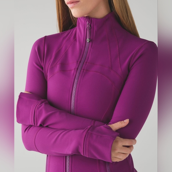 Lululemon | Define Jacket | Purple Full Zip Thumbholes | Size 6 - Picture 9 of 13